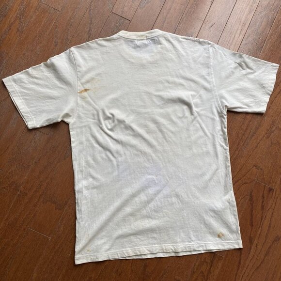 MCM Vintage Trashed Stained Graphic Tee Mens Size Large - Picture 5 of 7